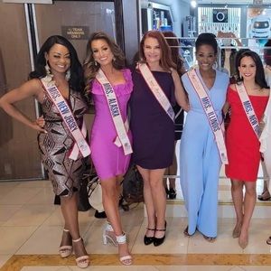 Purple bandage dress, cocktail, pageant